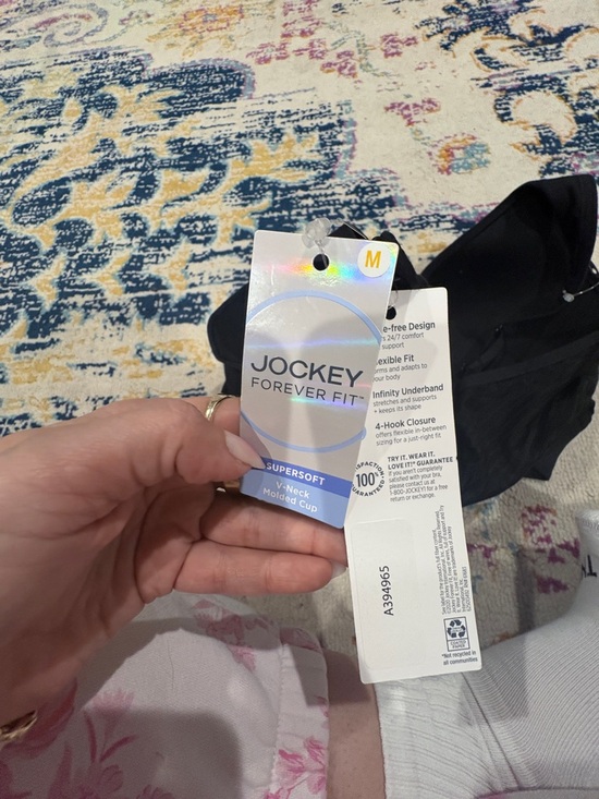 Jockey Black Wireless Seamless Comfort Bra - Picture 3 of 3